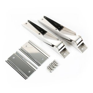 Jeep Wrangler Tailgate Hinges - Rugged Ridge - Stainless Steel - Stainless Steel - `97-`06